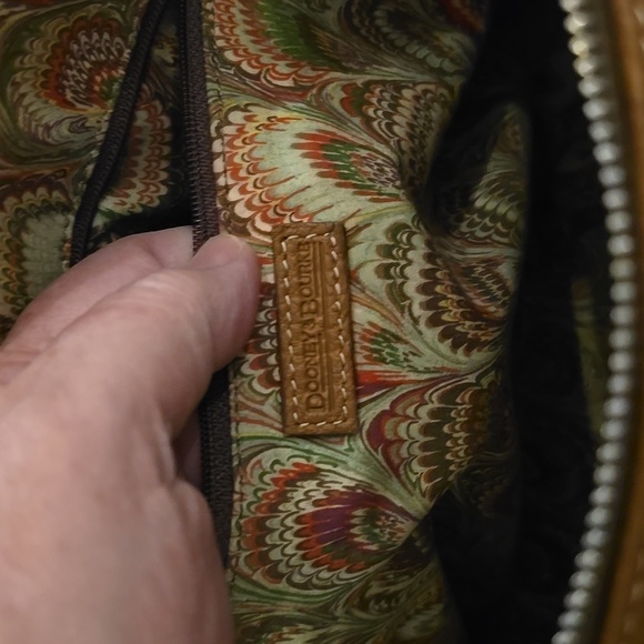 Dooney & Bourke Tan Leather Satchel/Crossbody Bag 13x10x5 Great Condition! - Picture 14 of 16